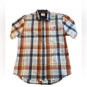 7 Diamonds Made Well Men’s Plaid Button Down Shirt Size Large